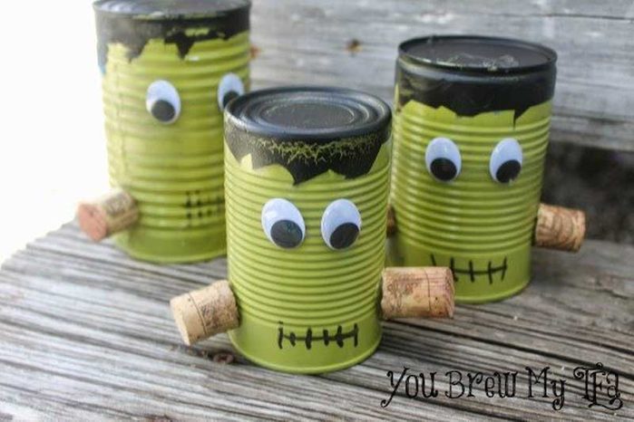 Frankenstein tin cans