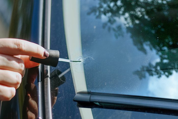 car window crack nail polish