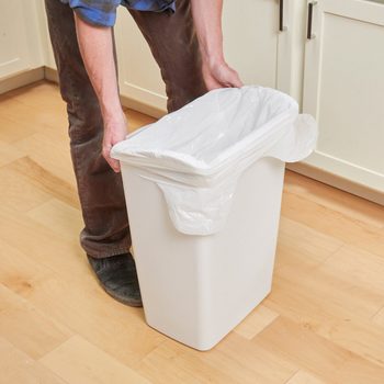 holey trash can