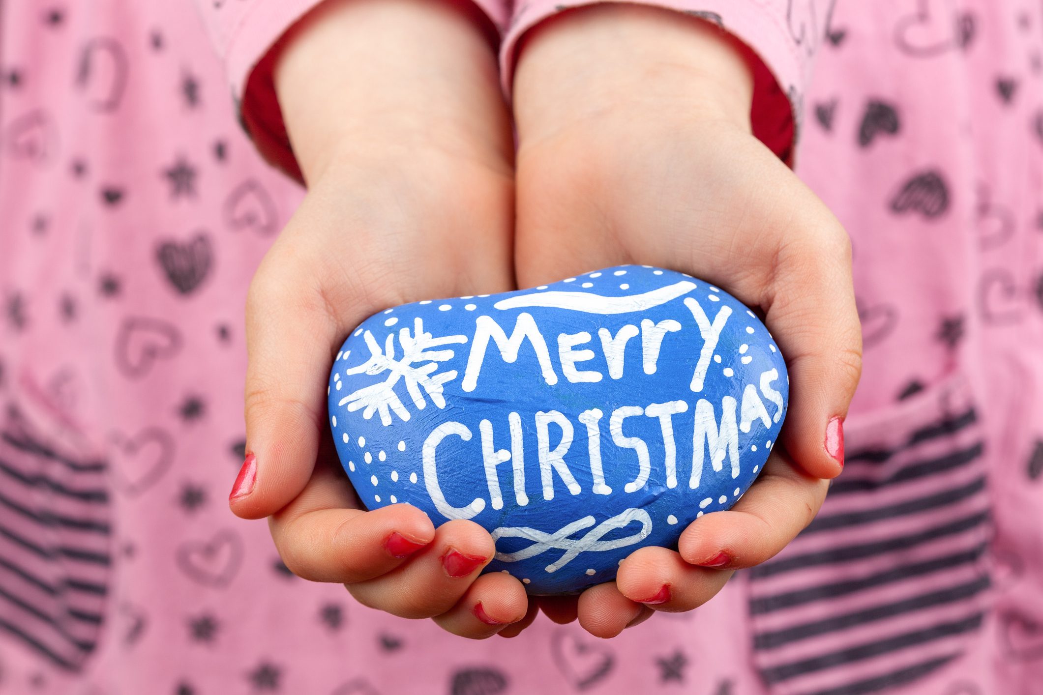Midsection Of Girl Holding Easter Egg At Home