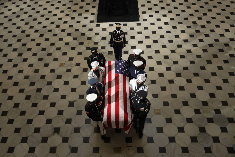 Justice Ruth Bader Ginsburg Lies In State At US Capitol Building