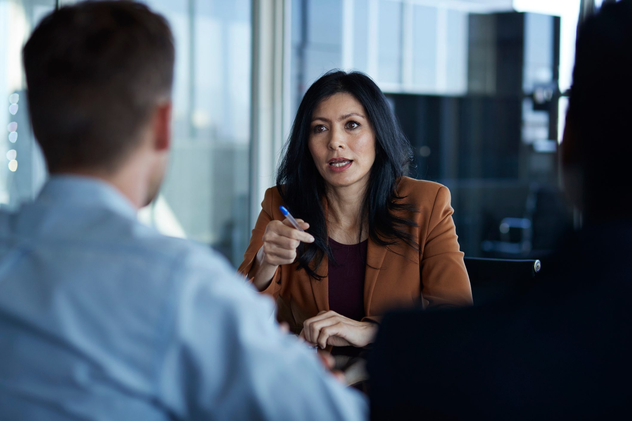 Business people having discussions in meeting room