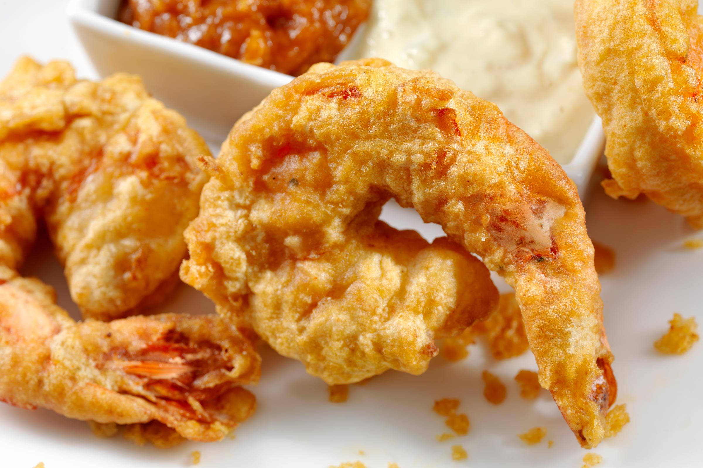 Beer Battered Tiger Prawns with Dipping Sauce