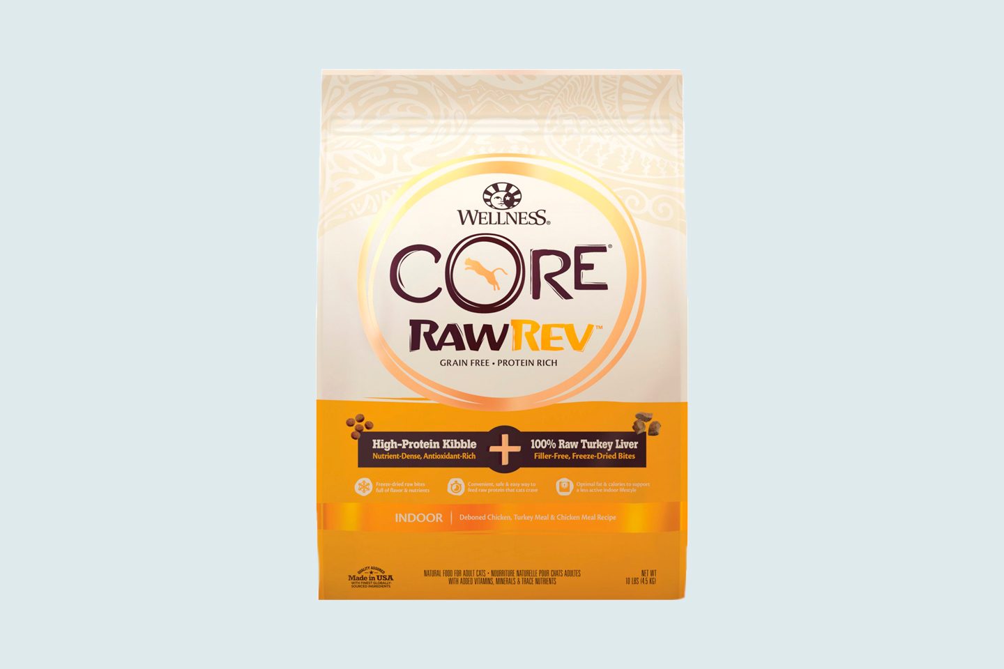 Wellness Core Rawrev Grain Free Indoor Recipe With Freeze Dried Turkey Liver Dry Cat Food 