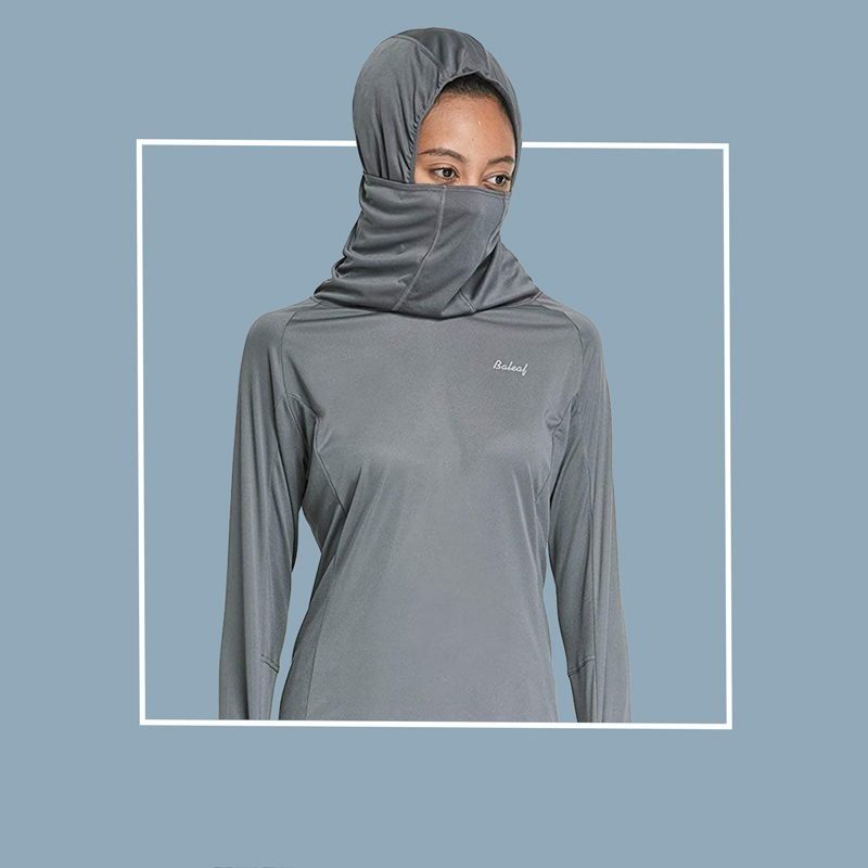 baleaf hoodie with built in neck gaiter