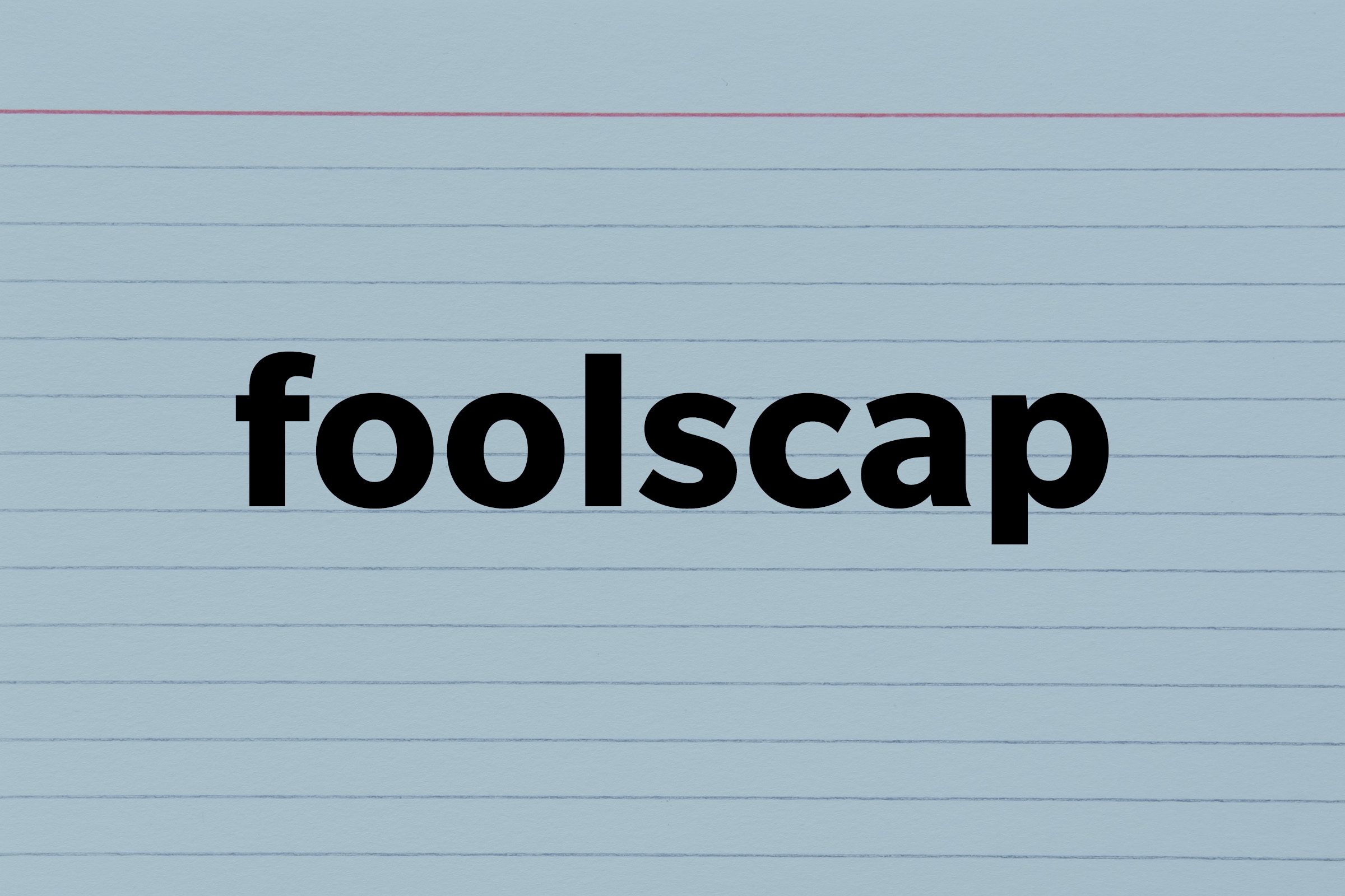 Foolscap