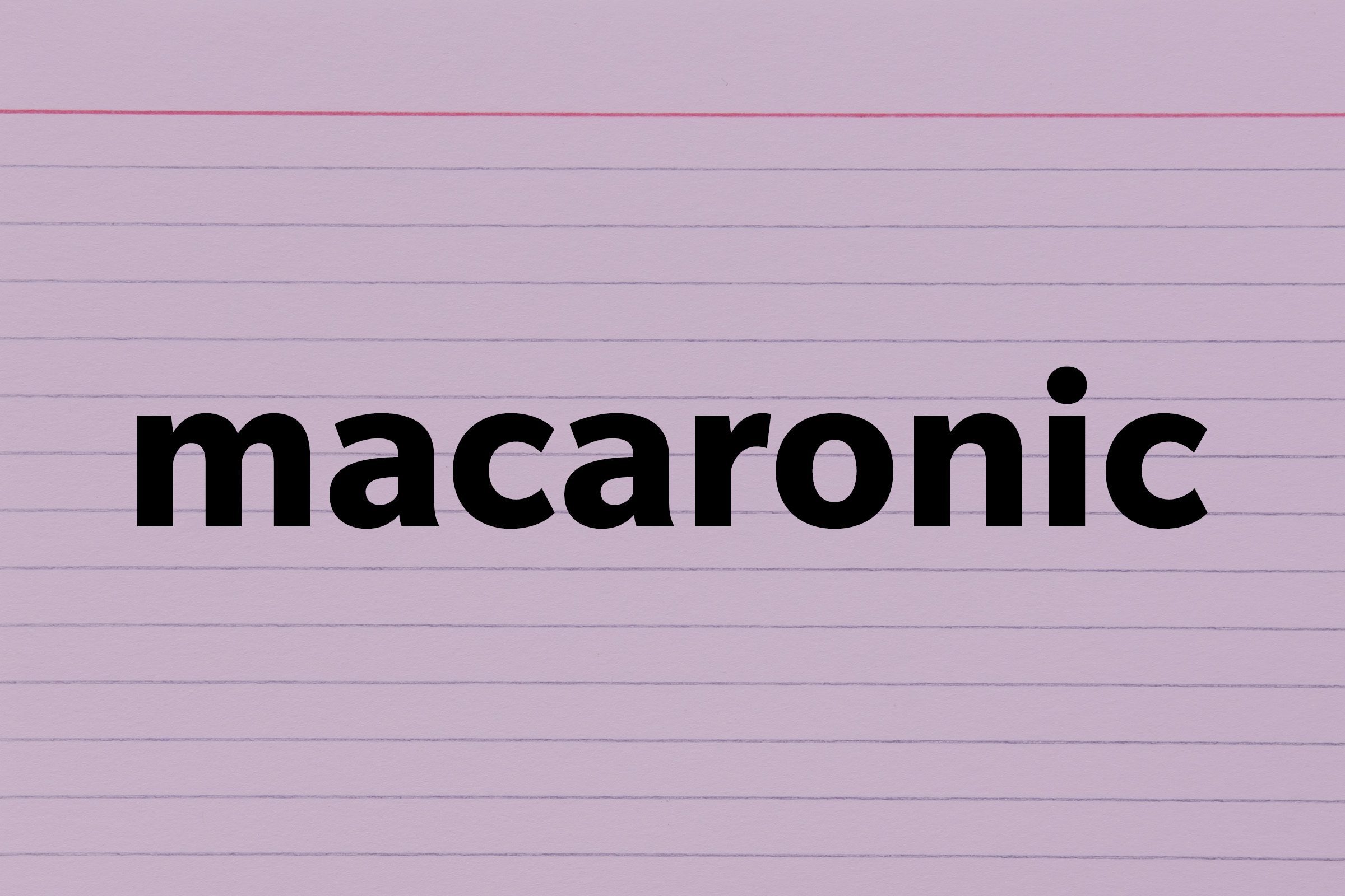 Macaronic