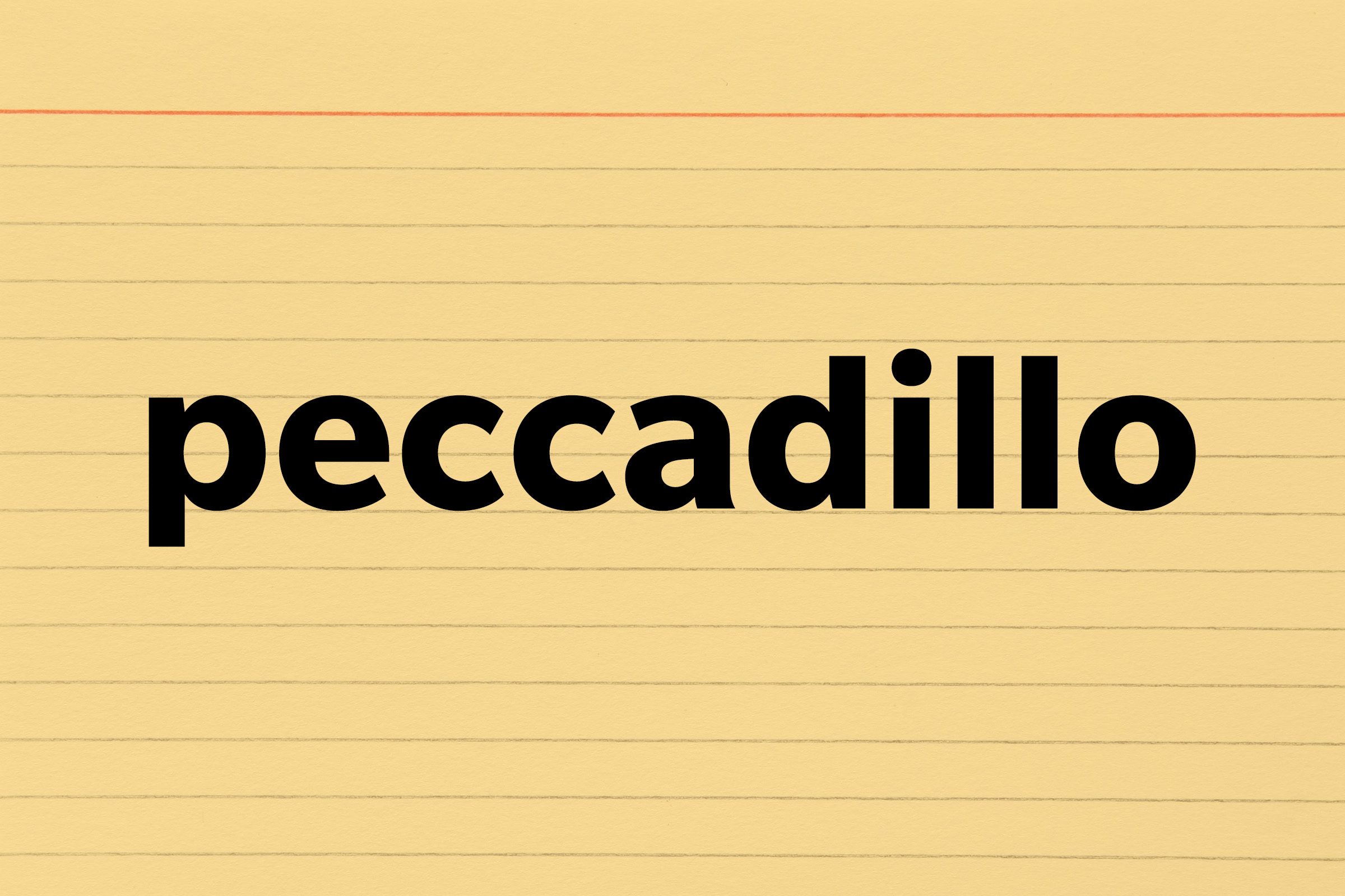 Peccadillo