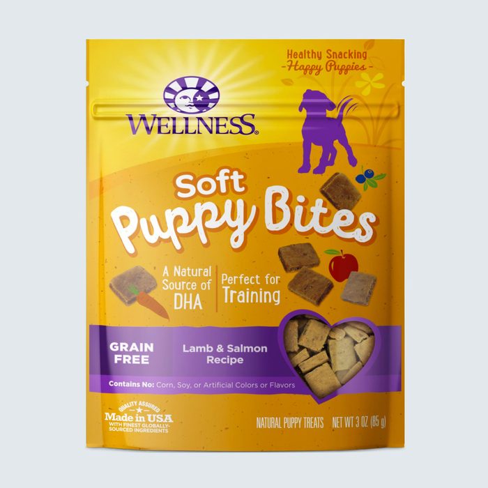 Wellness Soft Puppy Bites Grain-Free Lamb & Salmon Recipe Dog Treats