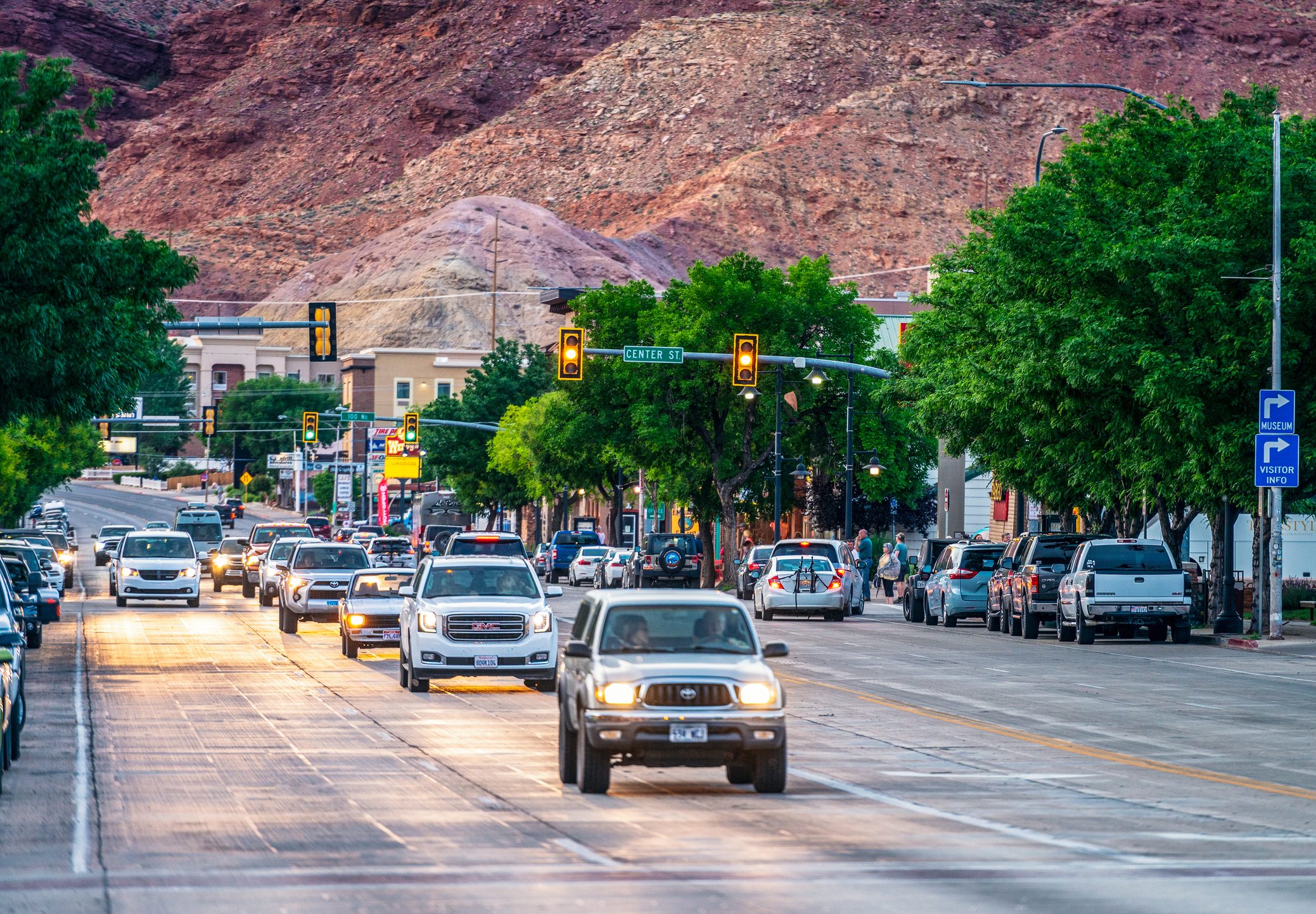 Moab traffic