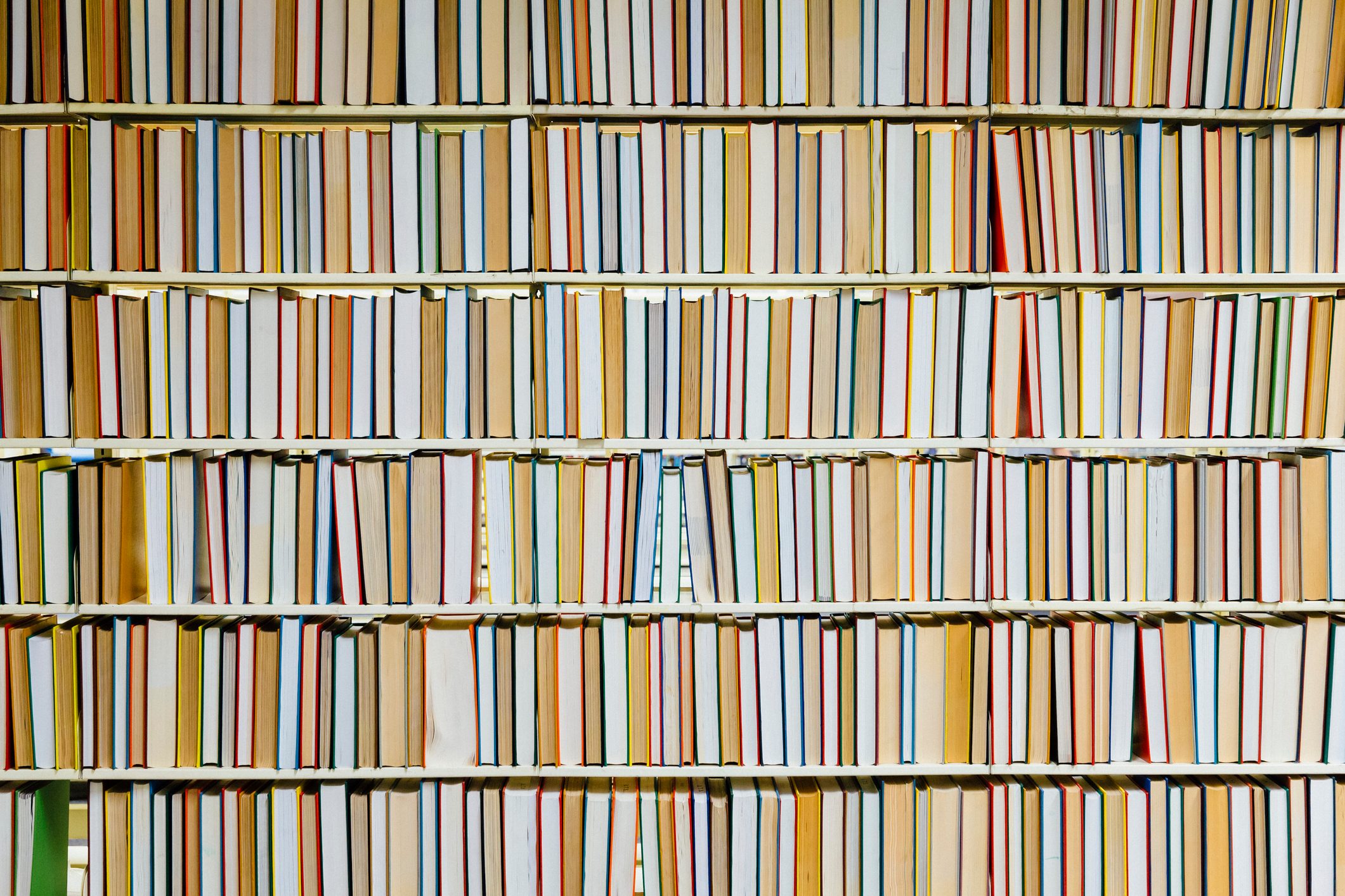 Books in bookshelf