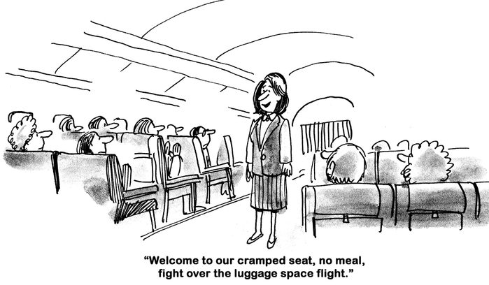 No Frills - holiday travel thanksgiving cartoon