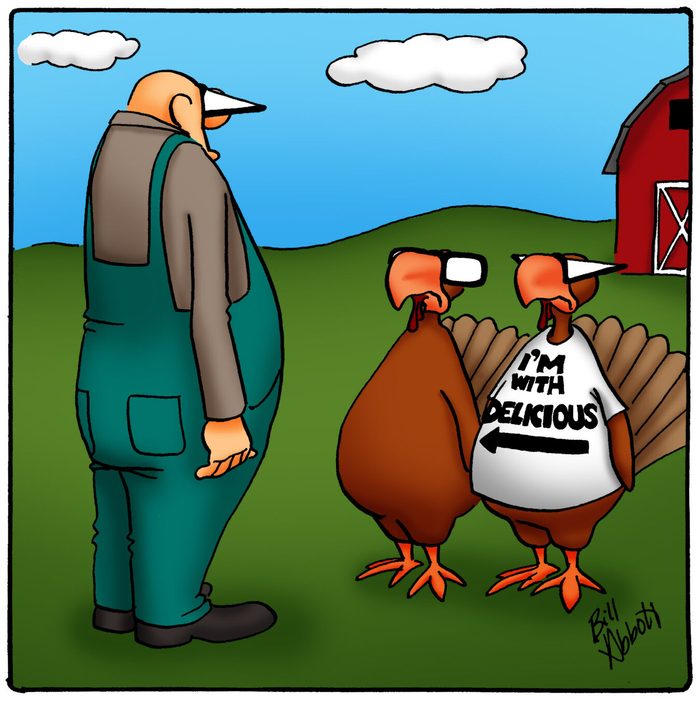 don't take me thanksgiving cartoon