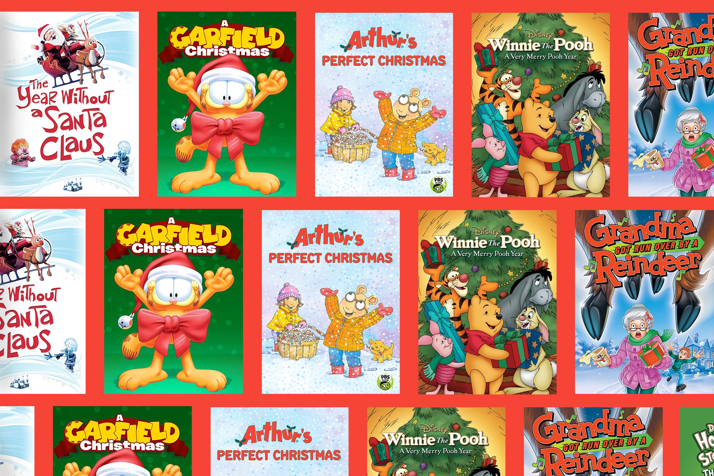 Christmas Cartoons collage