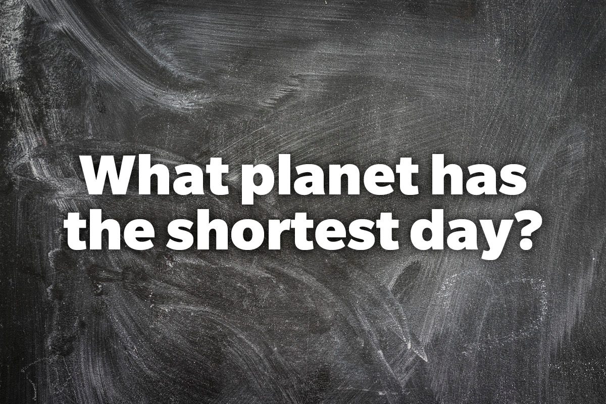 What planet has the shortest day?