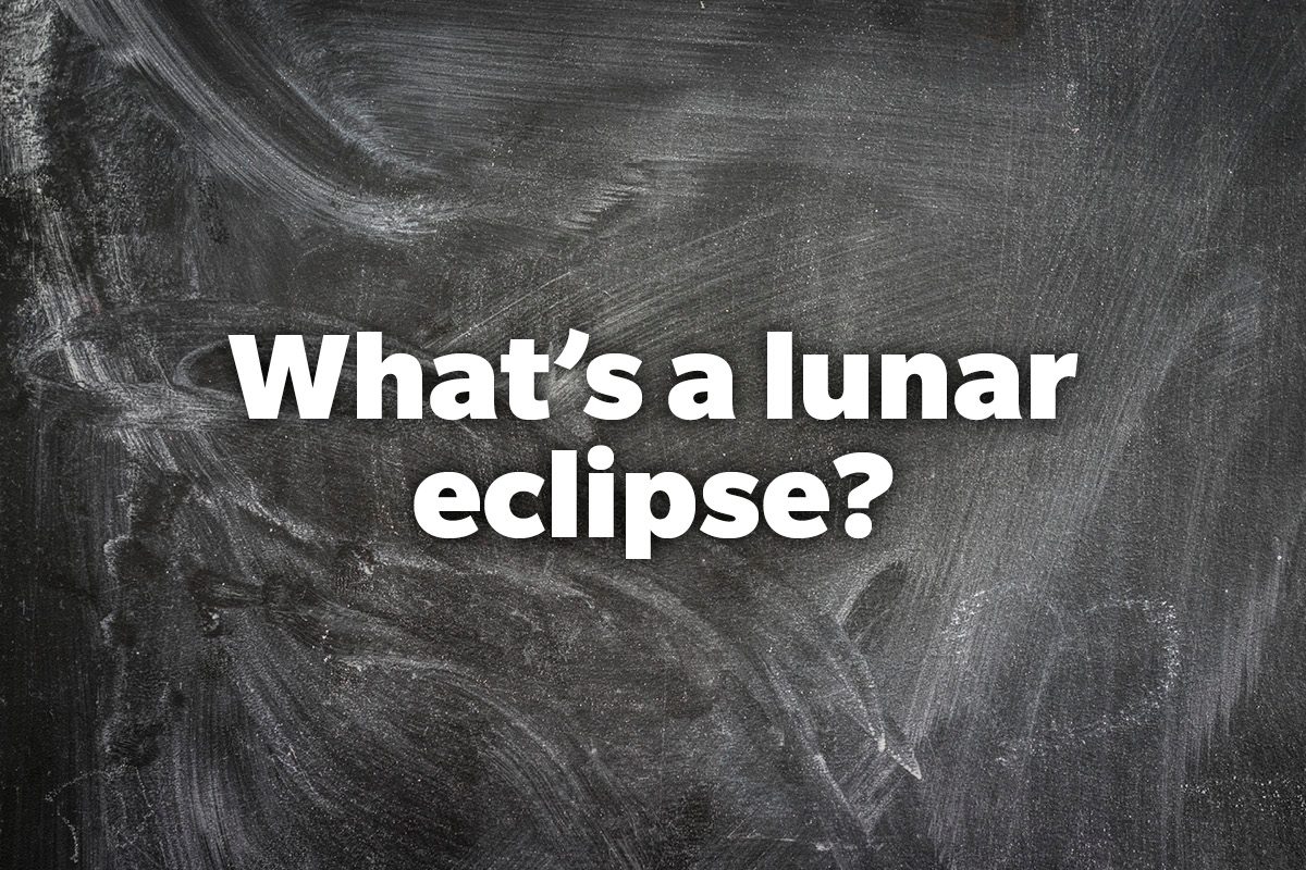 What's a lunar eclipse?