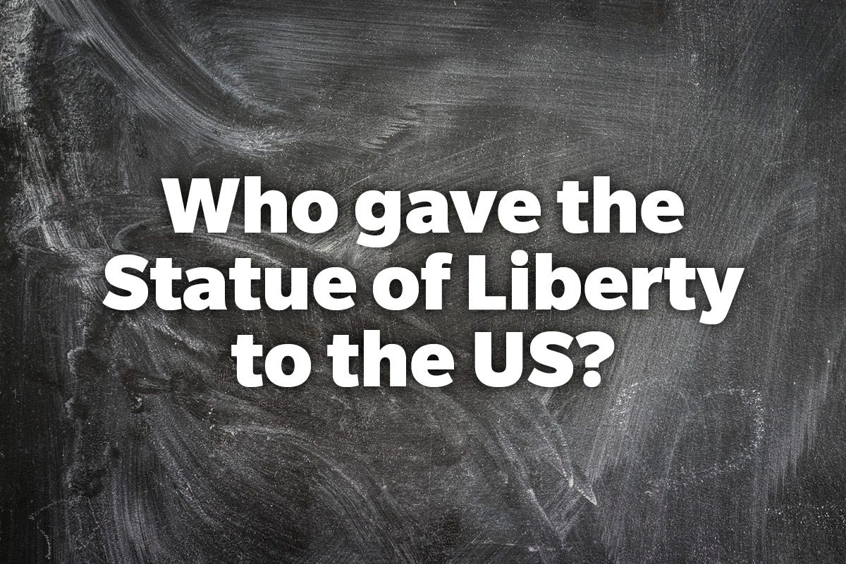Who gave the Statue of Liberty to the US?