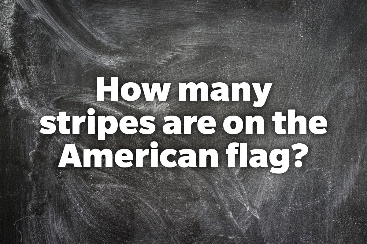 How many stripes are on the American flag?