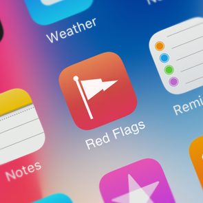 An iPhone apps screen with an app called 