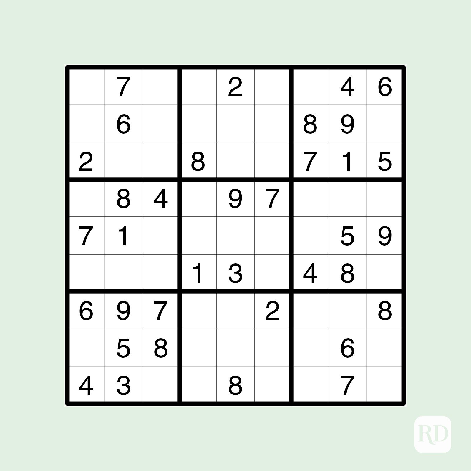 Easy sudoku puzzle