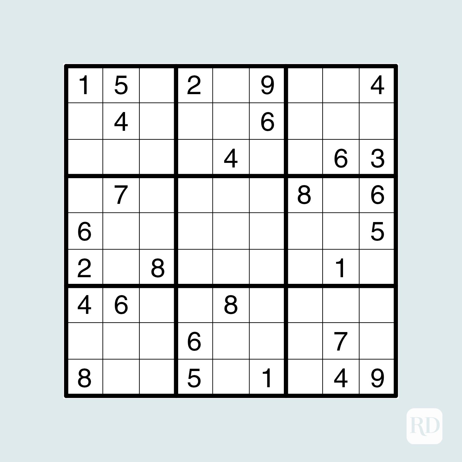 Medium sudoku puzzle