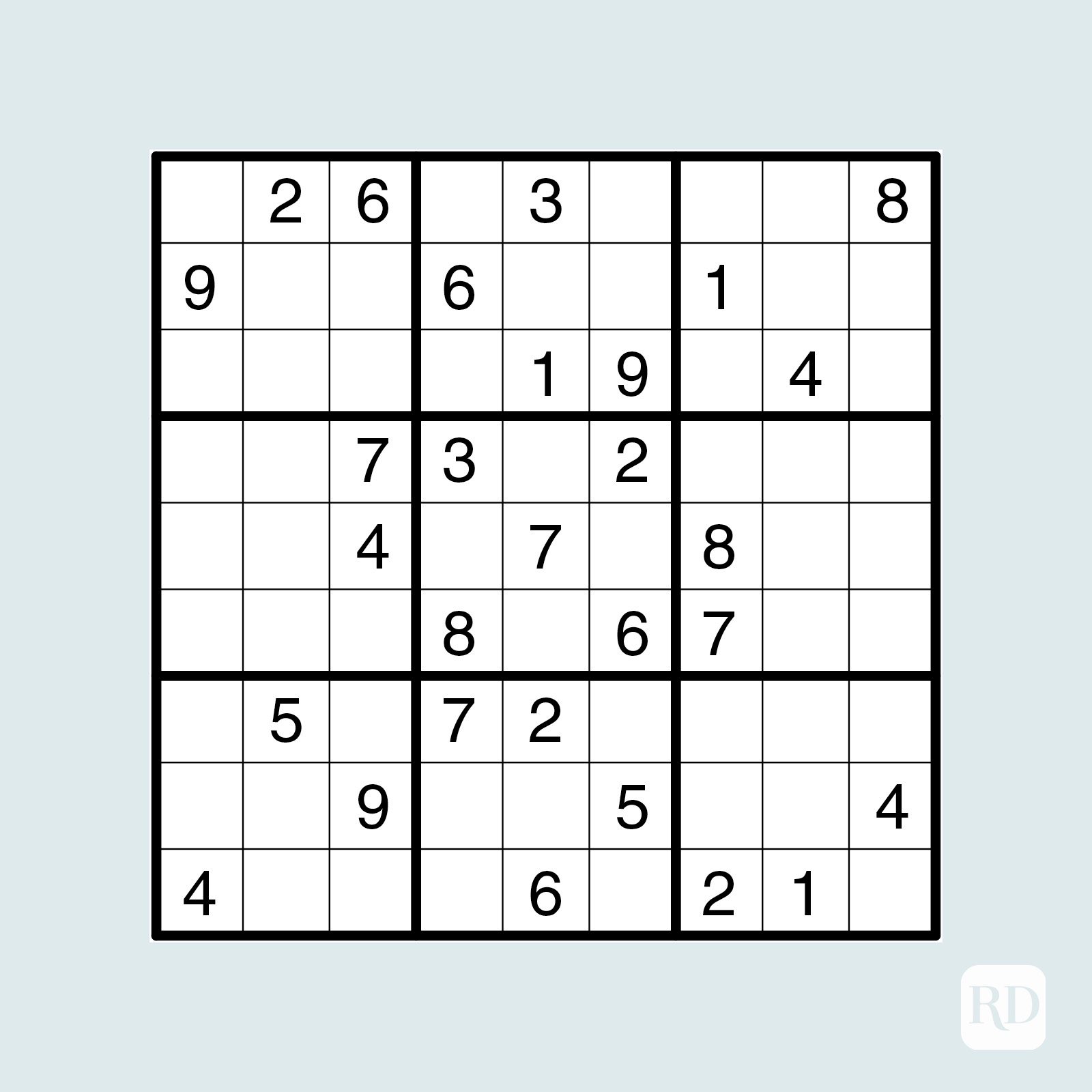 Medium sudoku puzzle