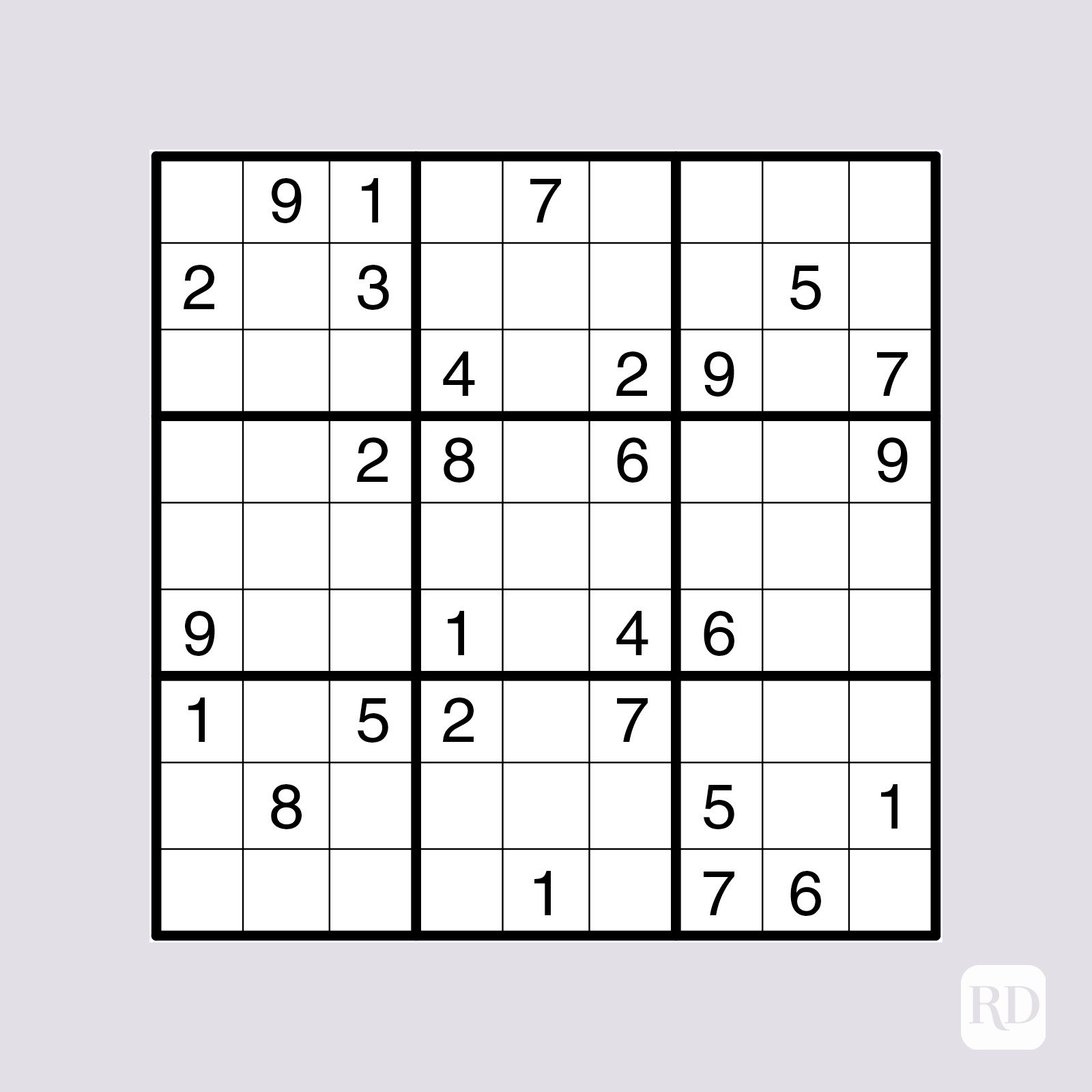 Hard sudoku puzzle