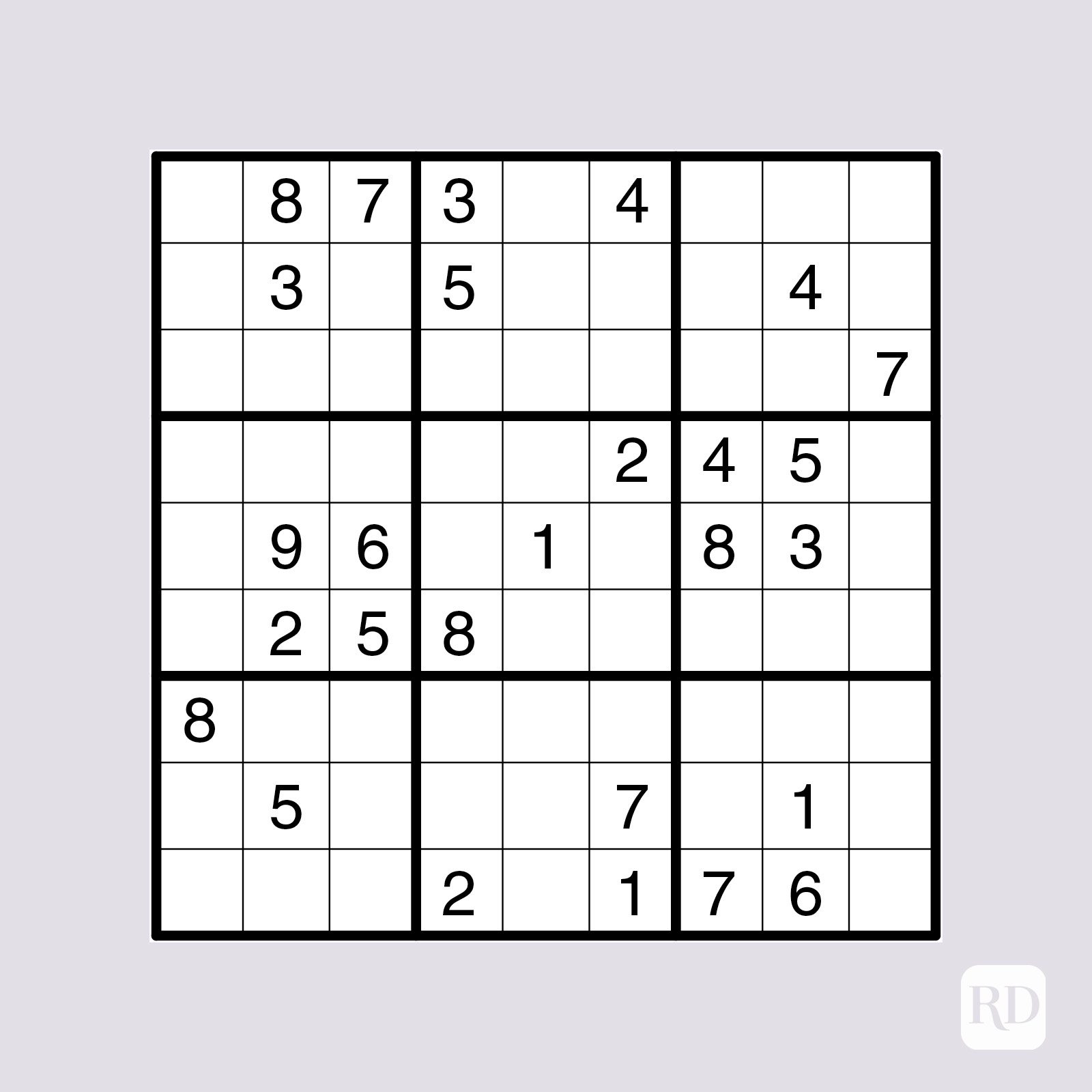 Hard sudoku puzzle