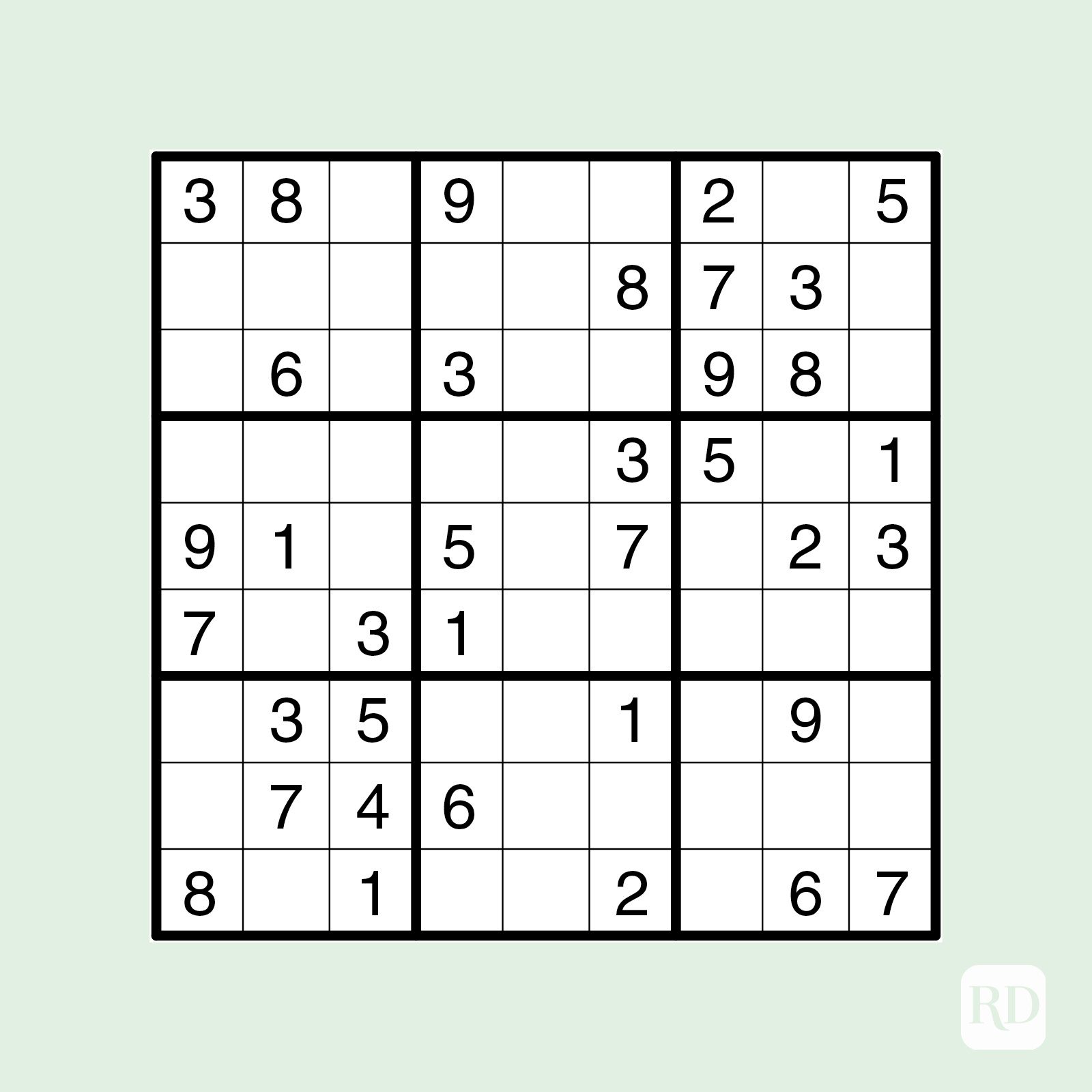 Easy sudoku puzzle