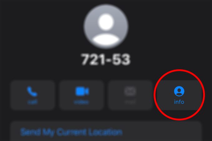 Info Under Spam Text Contact