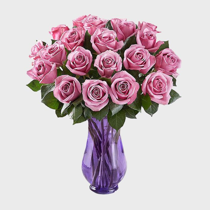 6 Lavender Rose Bouquet Via 1800 Flowers Ecomm