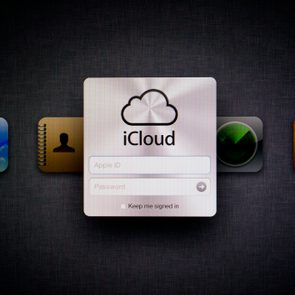 Apple iCloud login prompt