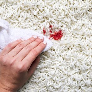 how to get blood out of carpet