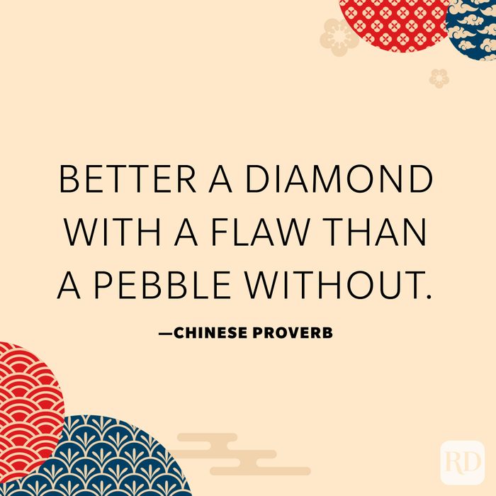 Better a diamond with a flaw than a pebble without.