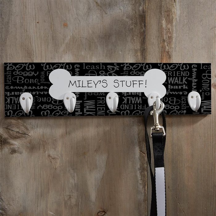 Dog Stuff Plaque With Hooks