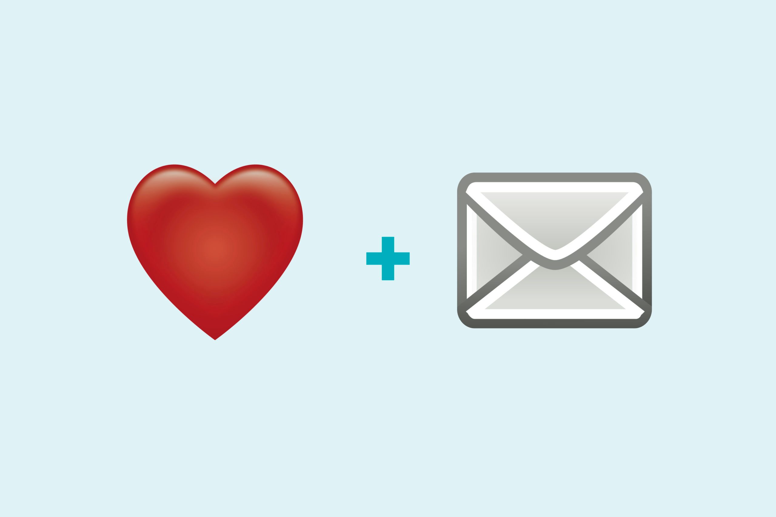 Heart emoji + letter emoji