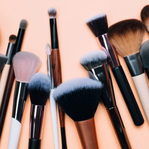 Group of zero waste makeup brushes