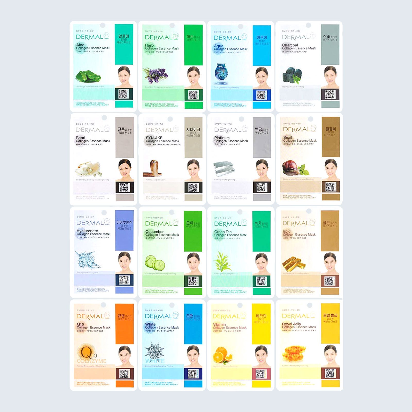 DERMAL Korea Collagen Essence masks