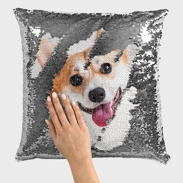 Personalized Favors Reversible Sequin Pillow