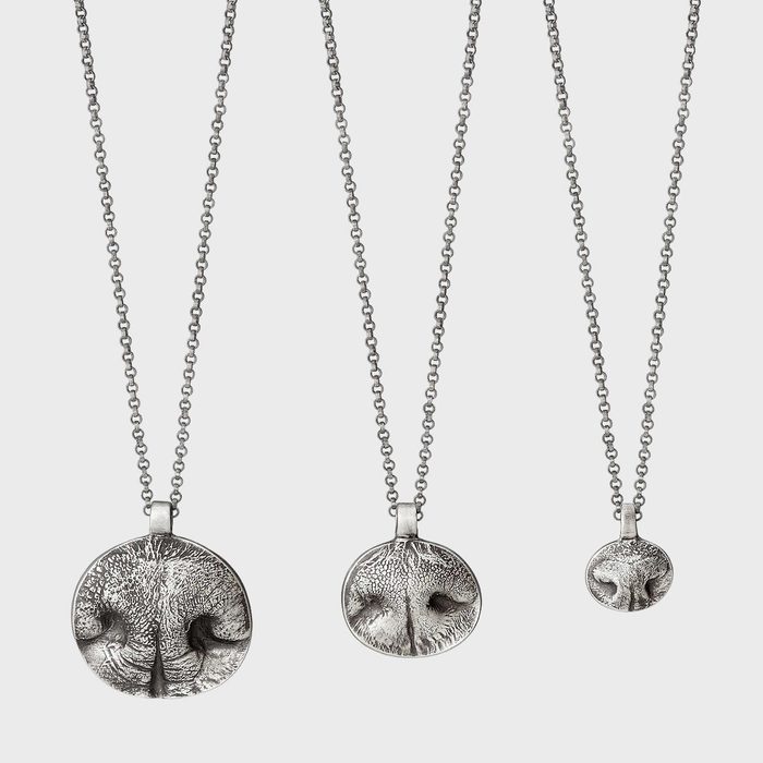 Uncommon Goods Custom Nose Print Necklace