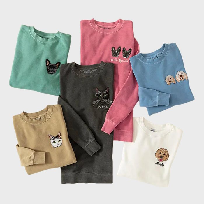 Uncommon Goods Custom Pet Embroidered Sweatshirt