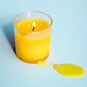 how to remove candle wax stains