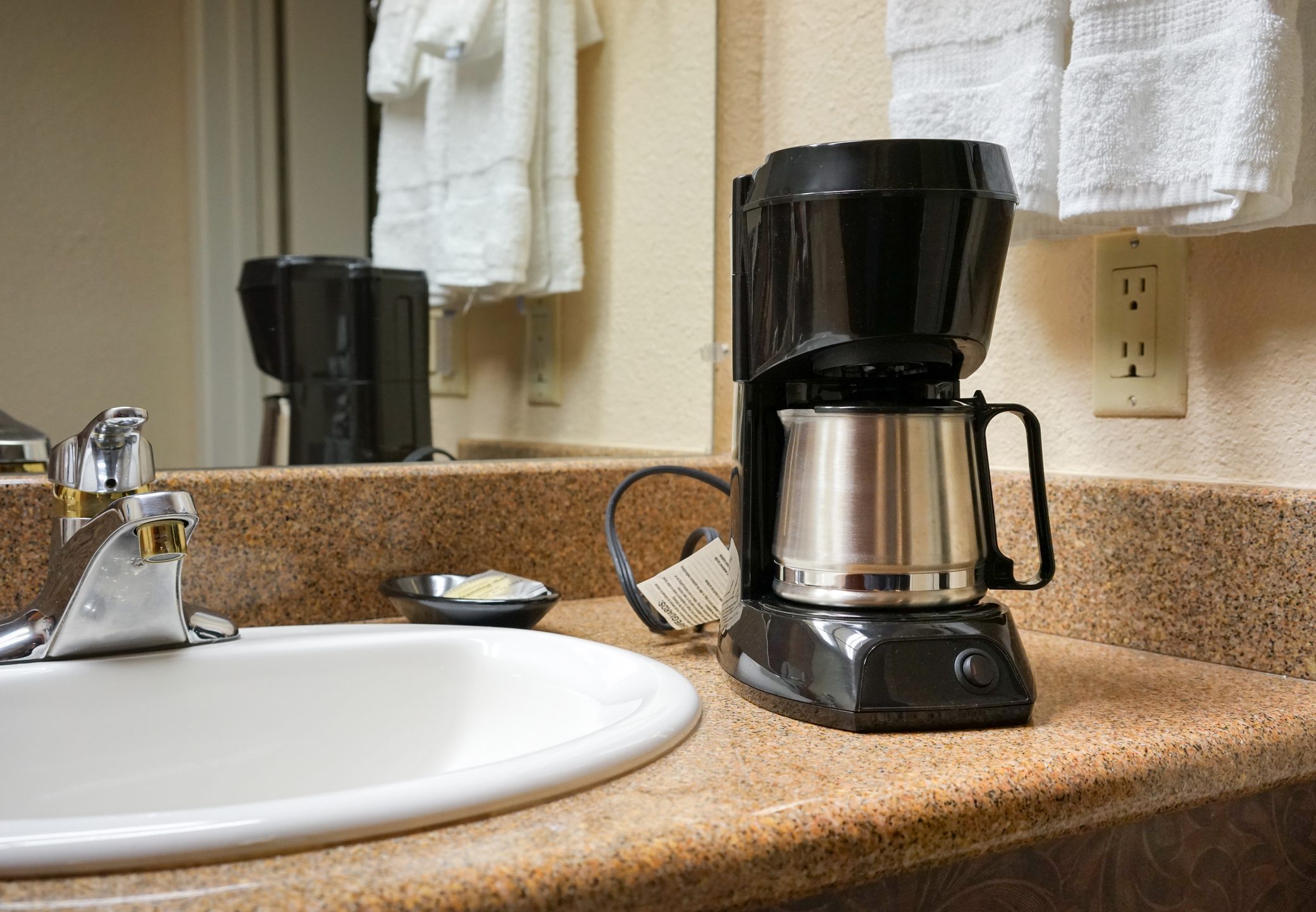 Coffee maker in a motel