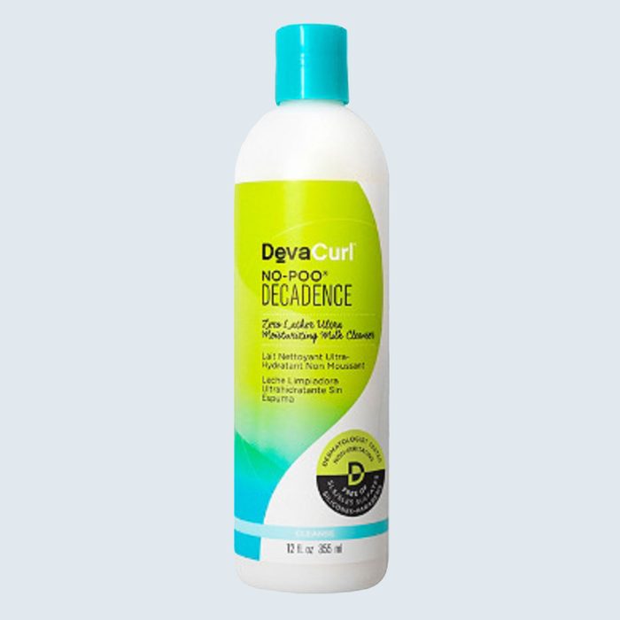 Best shampoo for extremely dry hair: DevaCurl No-Poo Decadence Zero Lather Ultra Moisturizing Milk Cleanser