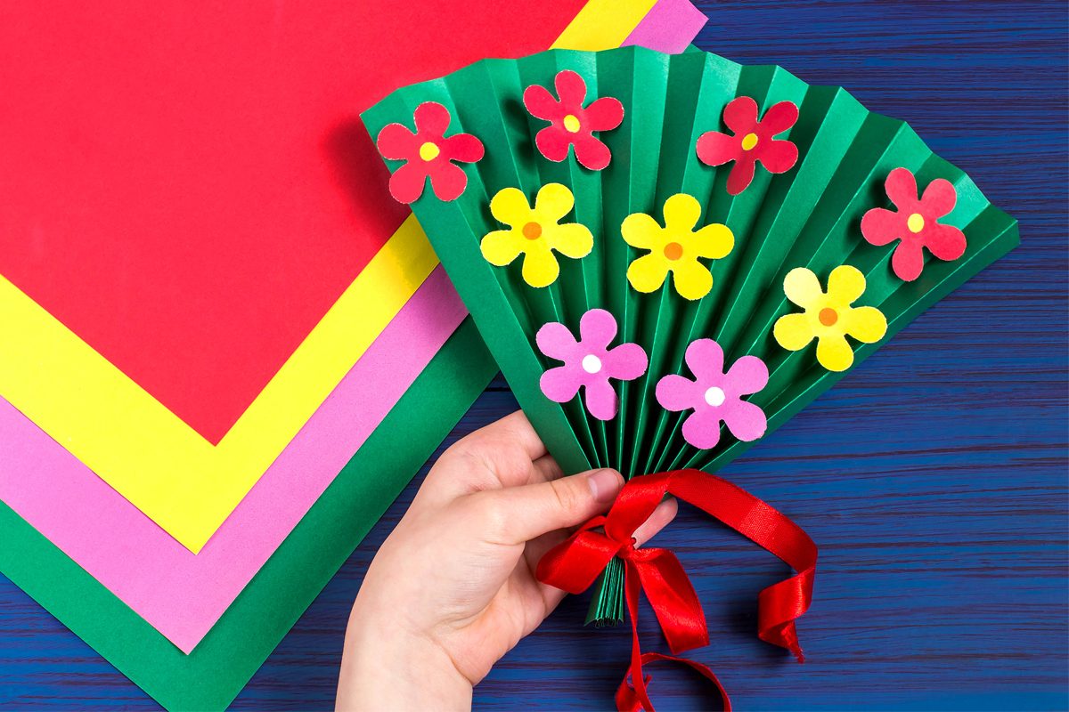 Making Gift For Mothers Day By The Child Getty images