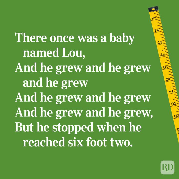 Quirky limerick about growing