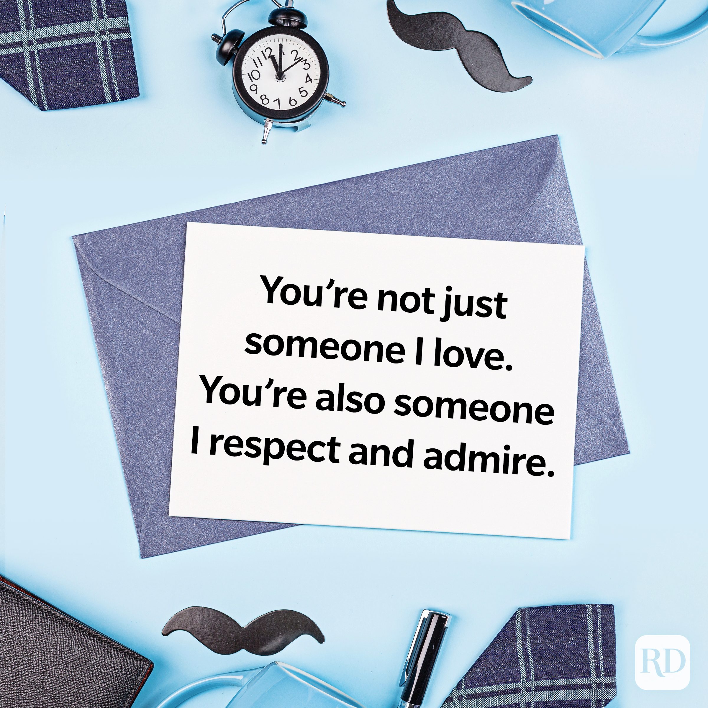 Father’s Day message for husband written in a card