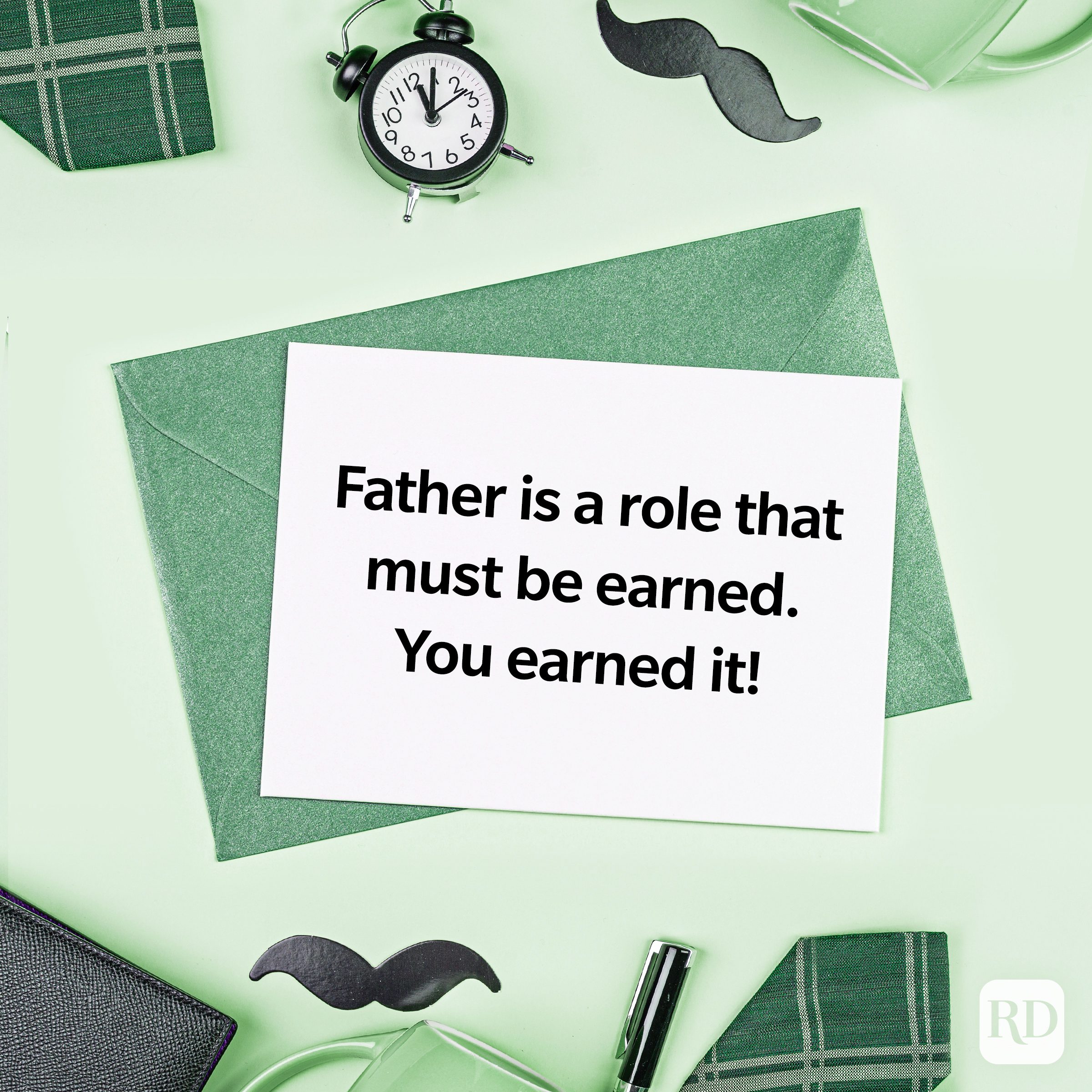 Father’s Day message for stepdad written in a card