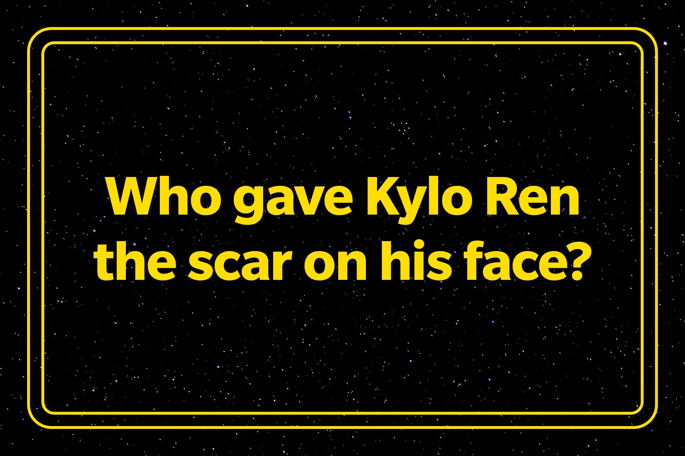 Star Wars Trivia Question