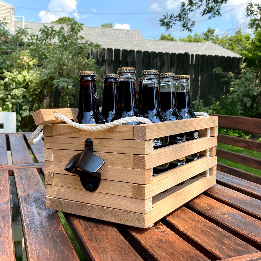 DIY Beverage carrier for Dad